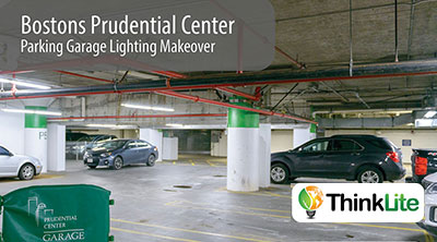 ThinkLite Creates a New Standard of Efficiency at Bostons Prudential Center Garage Lighting Makeover